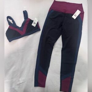 Beyond Yoga Navy and Burgundy set NWT